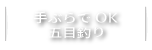 手ぶらでOKムルー釣り